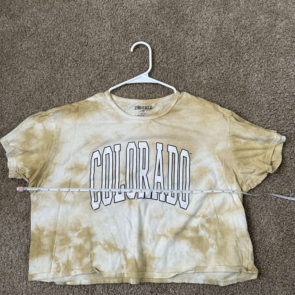 ZooZatz University of Colorado Tie-Dye Crop Top - Picture 5 of 6